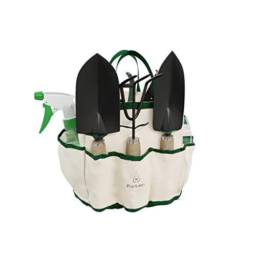 8-Piece Garden Tool and Tote Set