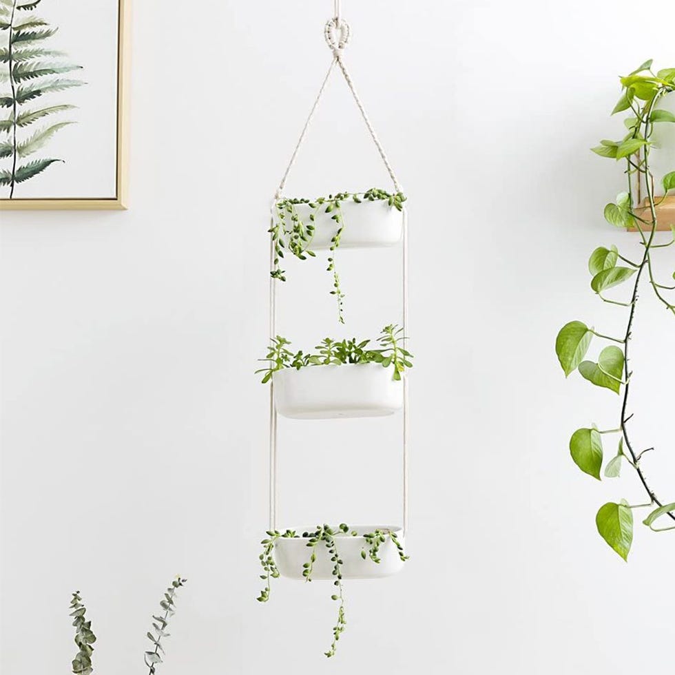 Mkono Ceramic Hanging Planter