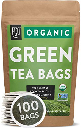 Organic Green Tea Bags | 100 Tea Bags