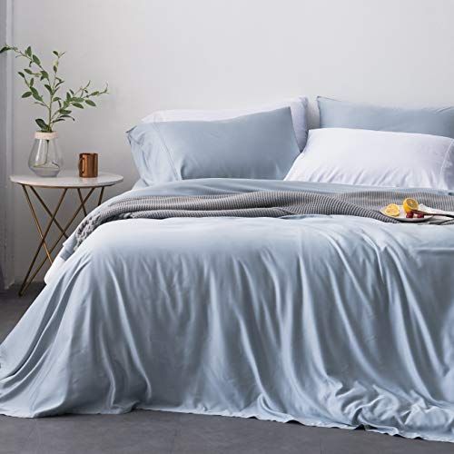 Queen, Grey 100% Natural Softest Coolest Bedding Organic Bamboo Fitted Sheet 