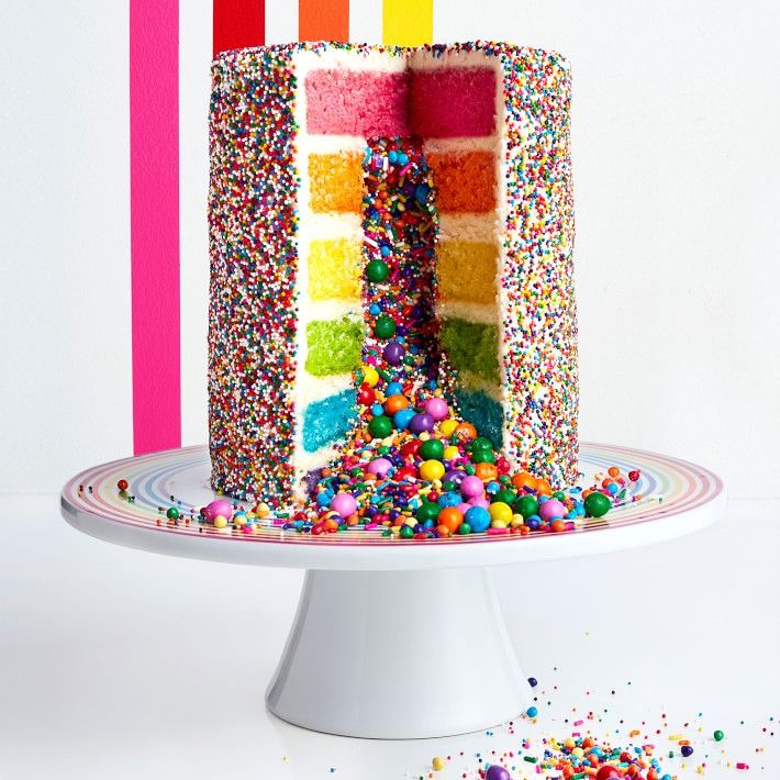 rainbow explosion cake kit