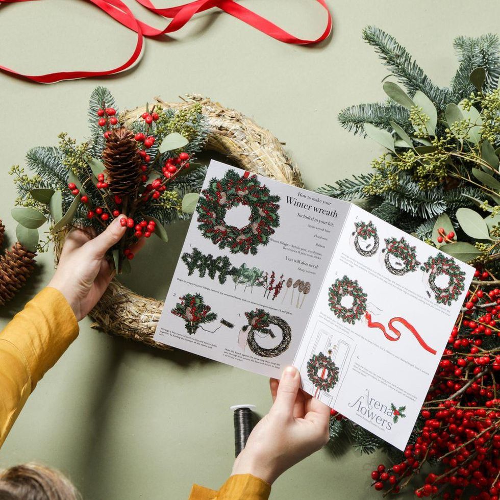 Make Your Own Berry Christmas Wreath