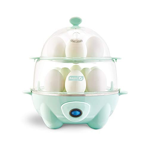 DASH DELUXE EGG BITE MAKER SOUS VIDE w/ SILICON MOLDS WHITE CREAM