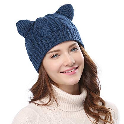 Women's Hat Cat Ear Beanie