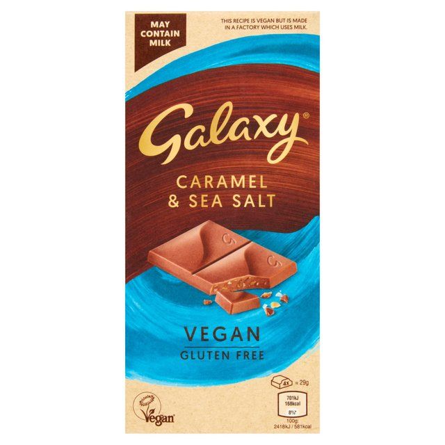 Galaxy Vegan Caramel & Sea Salt Chocolate Bar