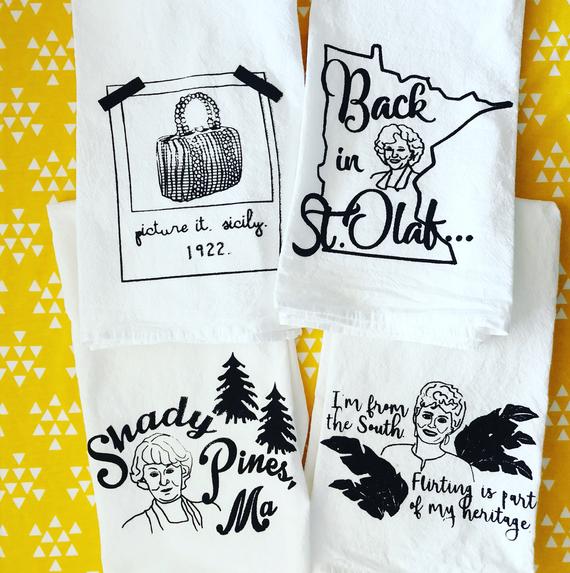 Golden Girls Dish Towels Cute Kitchen Towels Kitchen Decor Golden Girls Funny  Kitchen Towels 