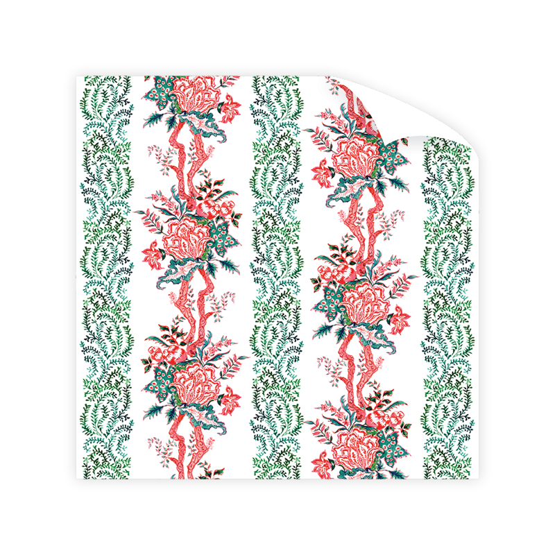 Ruby Chintz Wrapping Paper Roll