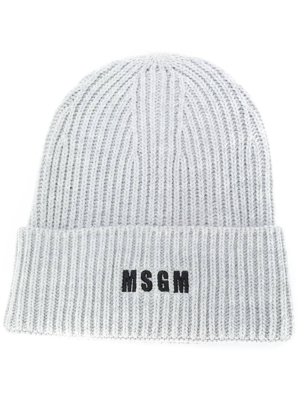 聖誕節交換禮物推薦「毛帽」：MSGM Logo刺繡織紋毛帽