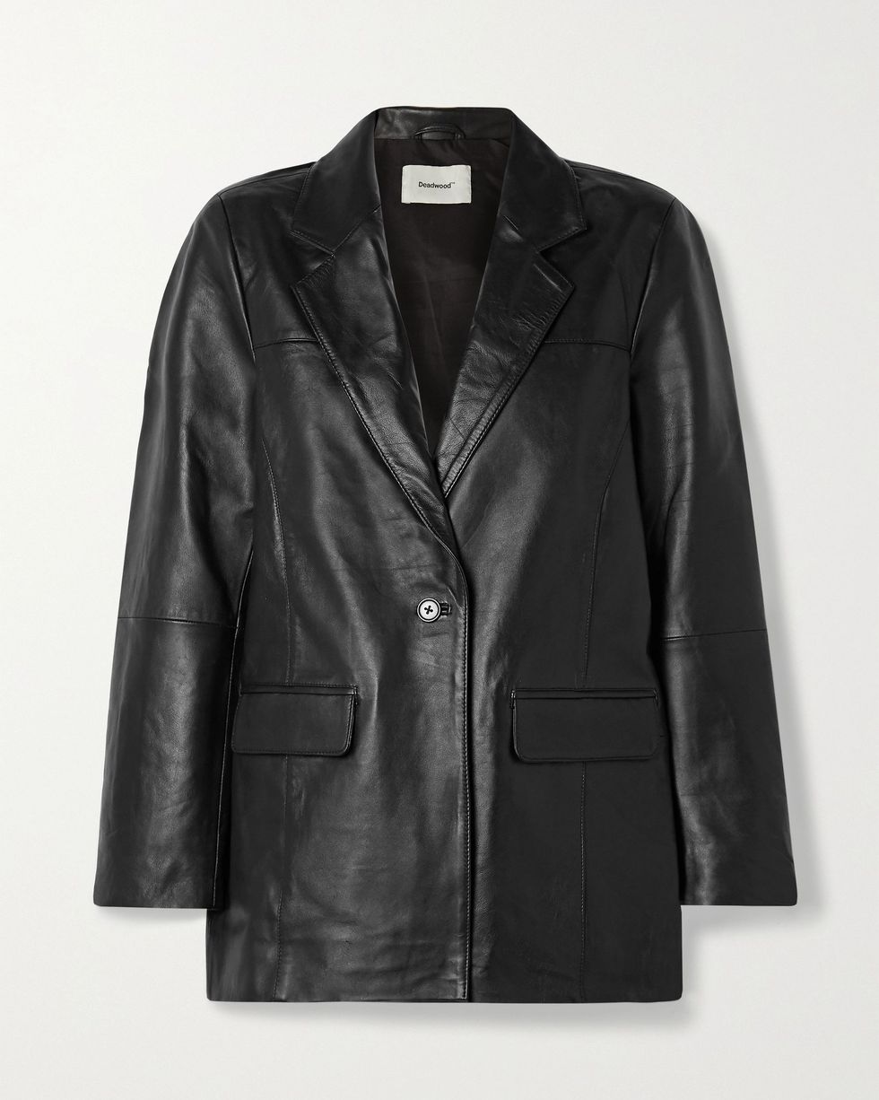 + NET SUSTAIN Brooke leather blazer