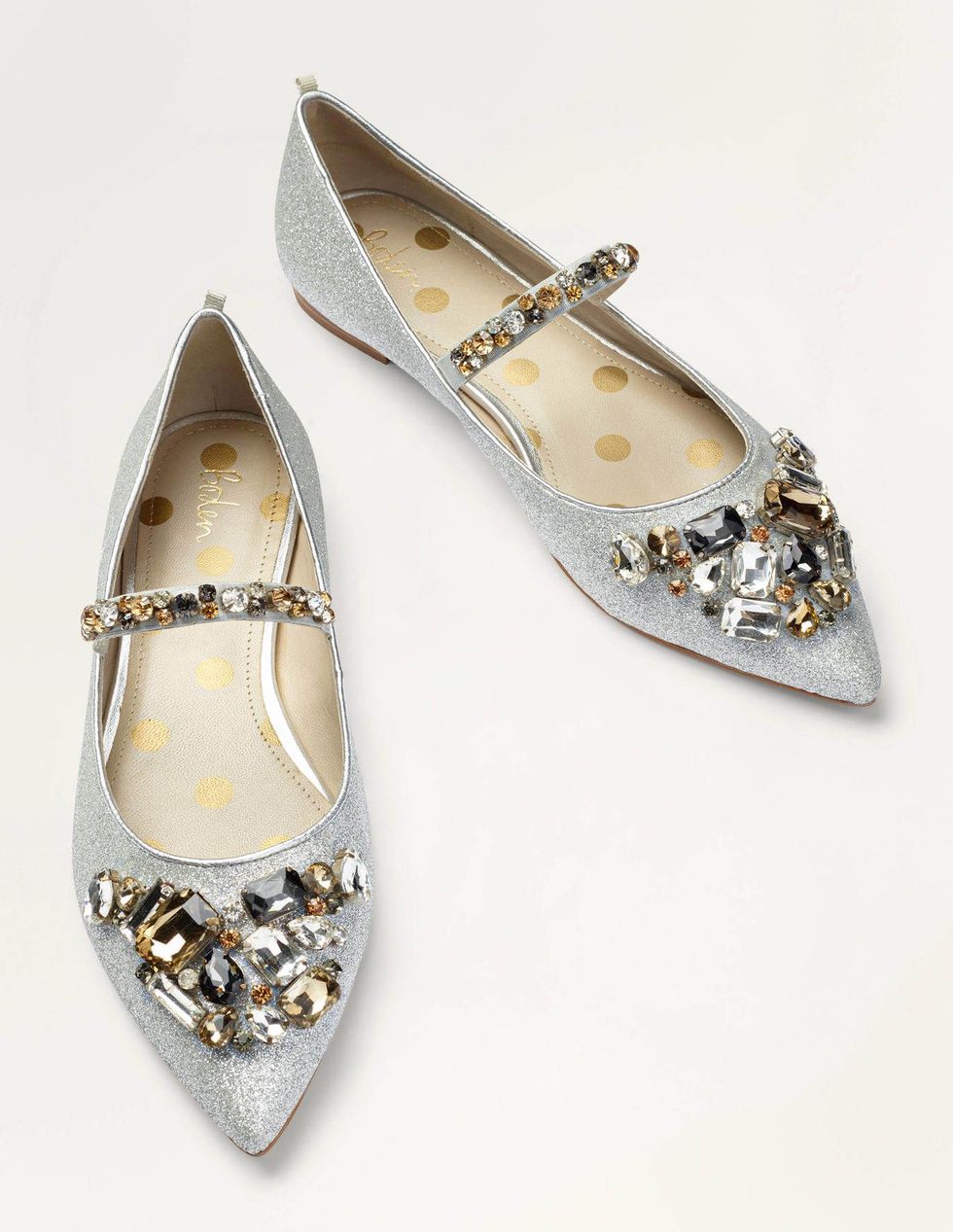 Boden's embellished flats are the ultimate comfy Xmas Day shoe