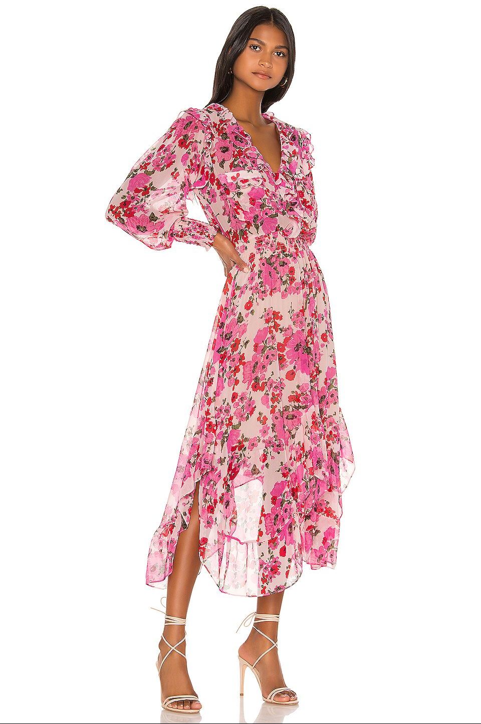 MISA Los Angeles Samantha Dress in Pink Floral