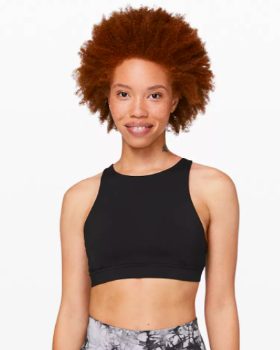 lululemon - This medium support bra with a high-neck, was designed to keep  you feeling covered during yoga sessions. Meet the Free To Be Serene Bra  High-Neck