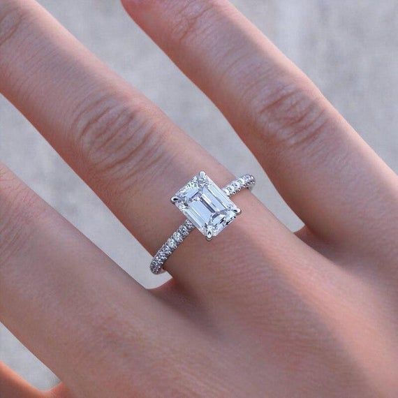 rectangle shaped diamond ring