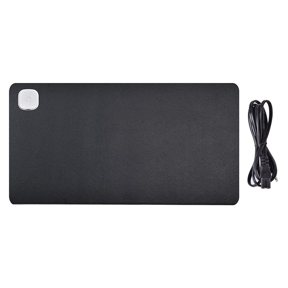 iMounTEK Warm Desk Pad Heated Mouse Pad Heated Keyboard Mat Electric Warming Pad in Black