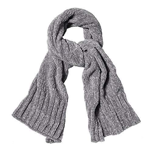 Lightweight Ultra Soft Chenille Ribbed Thick Scarf Knit 