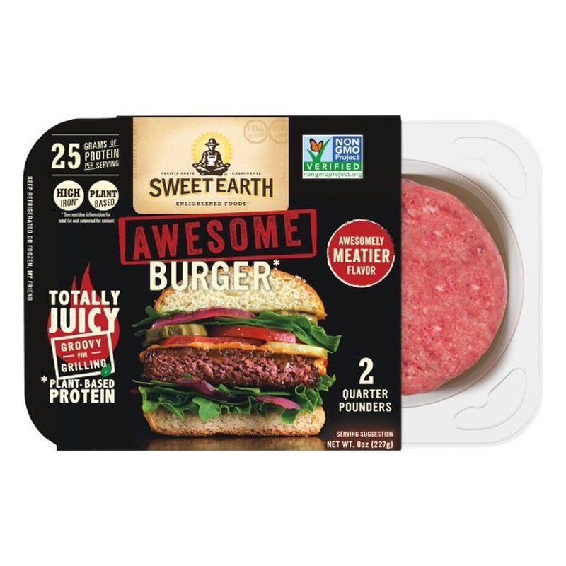 Sweet Earth Awesome Burgers, 2-Count