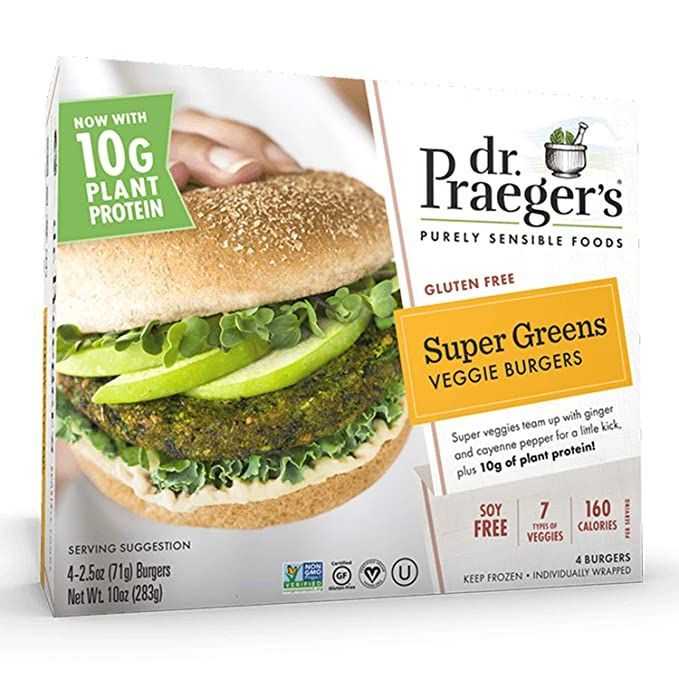 Dr. Praeger’s Super Greens Veggie Burgers, 4-Count