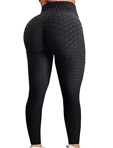 2 Pack TIK Tok Leggings Butt Lift Leggings for Women Yoga Pant High Waisted Workout Sport Textured Booty Tights 
