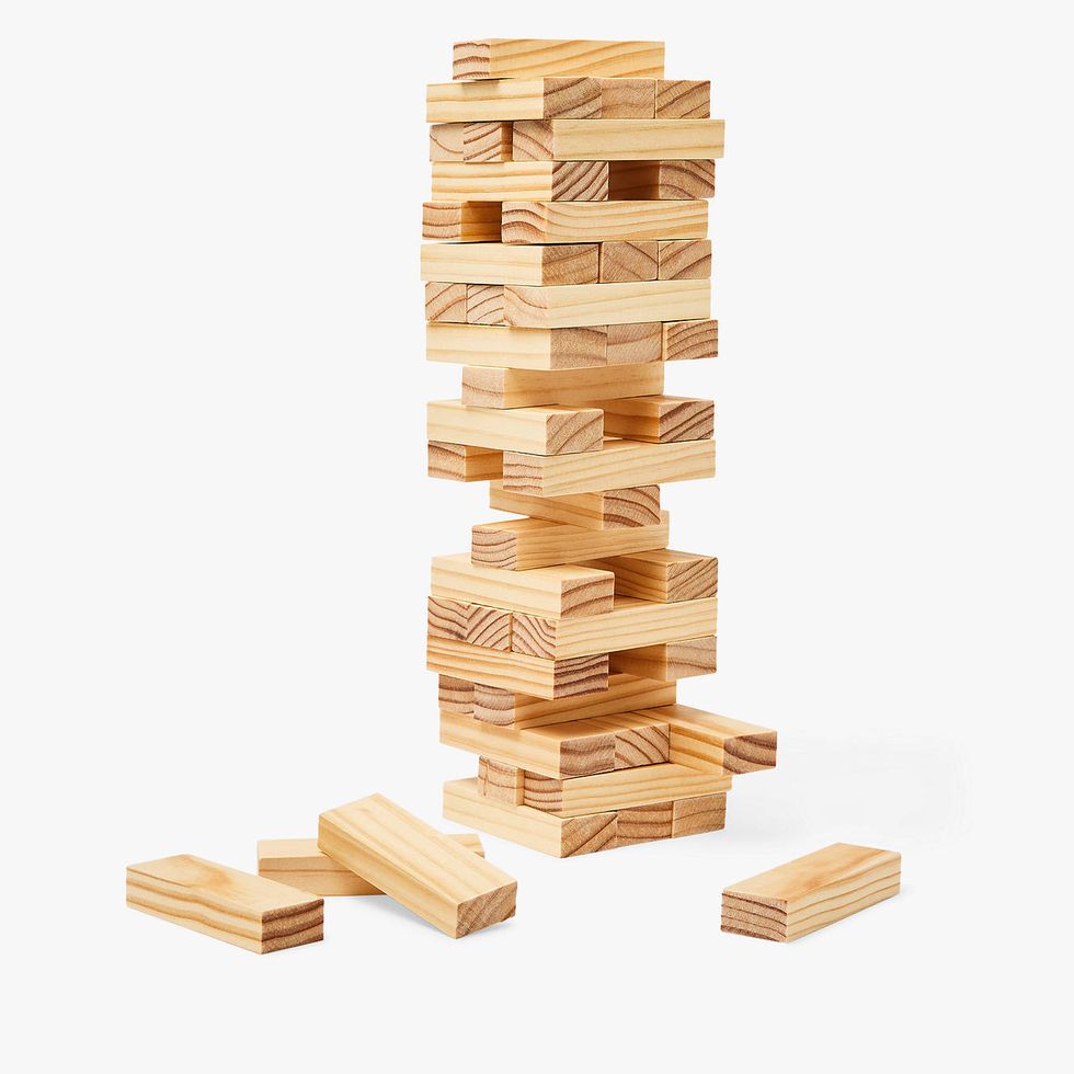 Wooden Topple Blocks Game