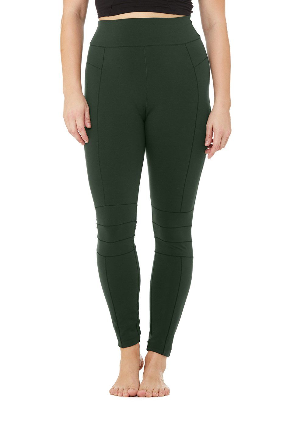$114 Alo Yoga Women's Gray High-Waisted Moto Legging Pants Size