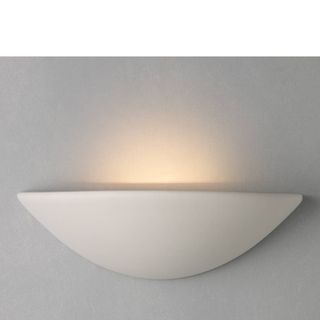 John Lewis & Partners Radius Uplighter Wall Light, White