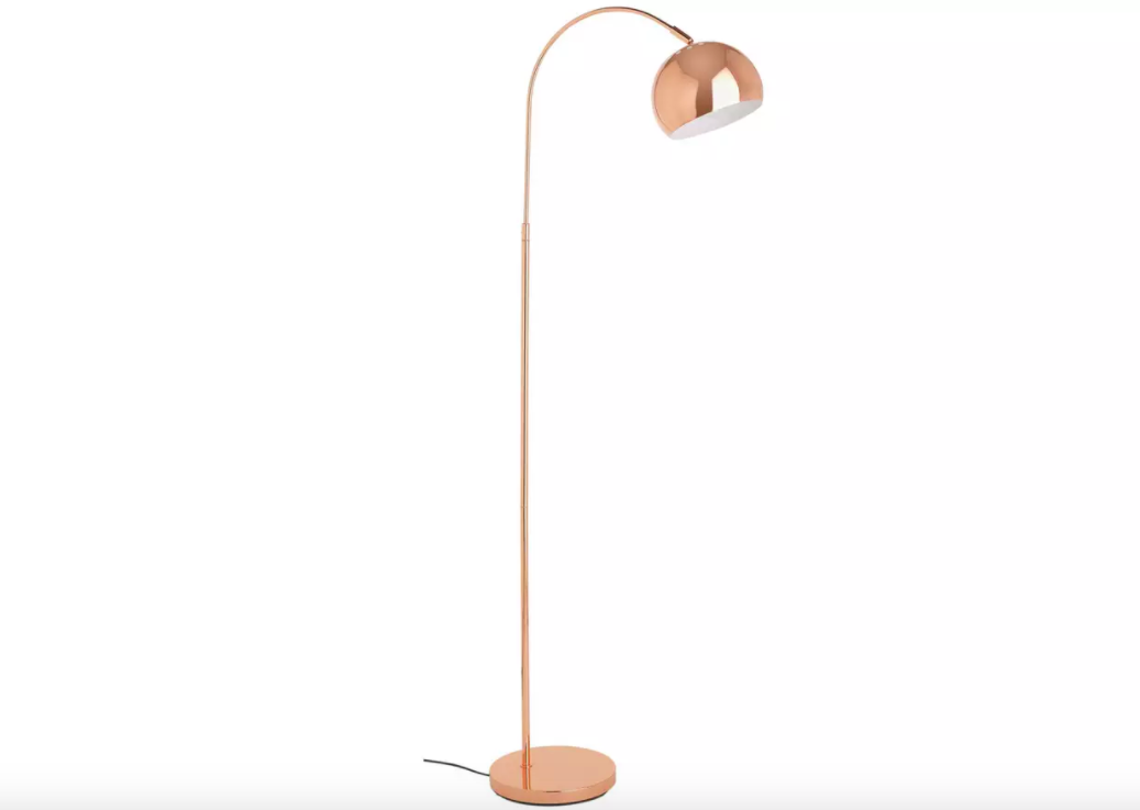 argos red floor lamp