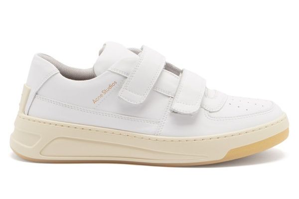 Steffey velcro-strap leather trainers