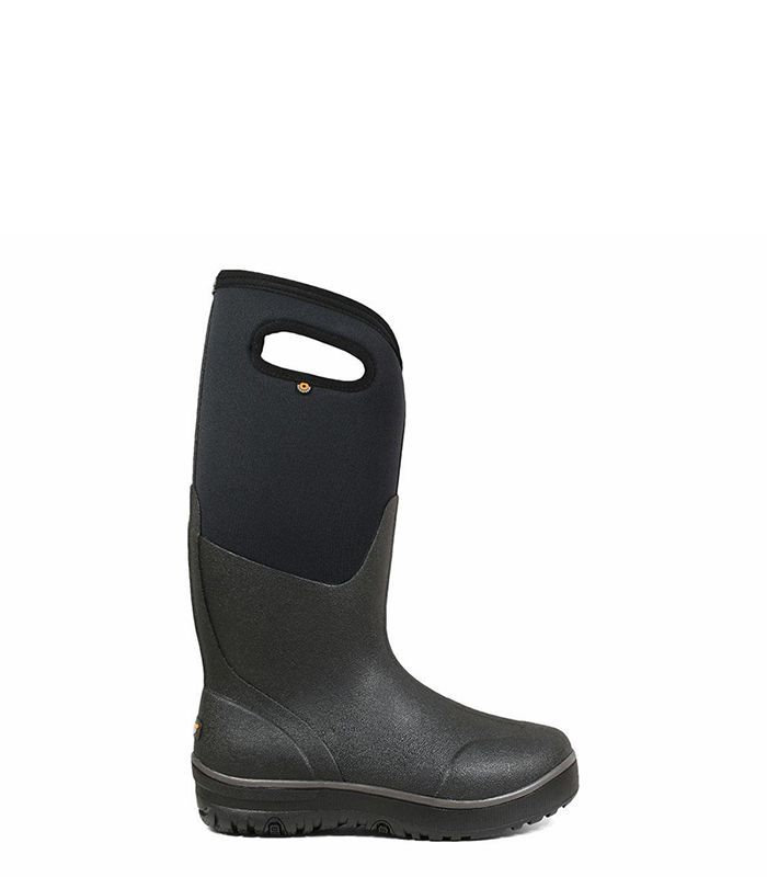 duck boots with side zipper