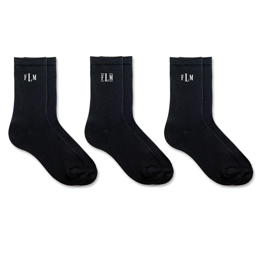 Monogrammed Gift Sock Set