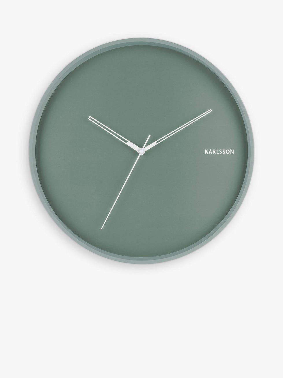 Karlsson Hue Silent Sweep Metal Wall Clock, 40cm, Green