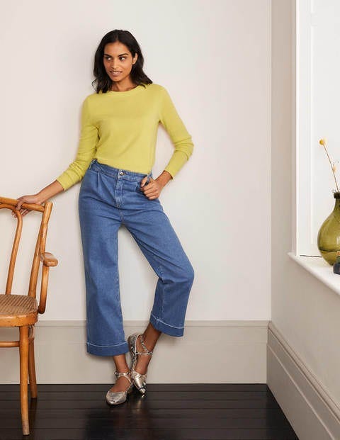 Cashmere Crew Neck Jumper - Pineapple, £110