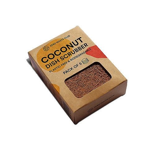 Biodegradable Coconut Kitchen Scourers - 5 Pack