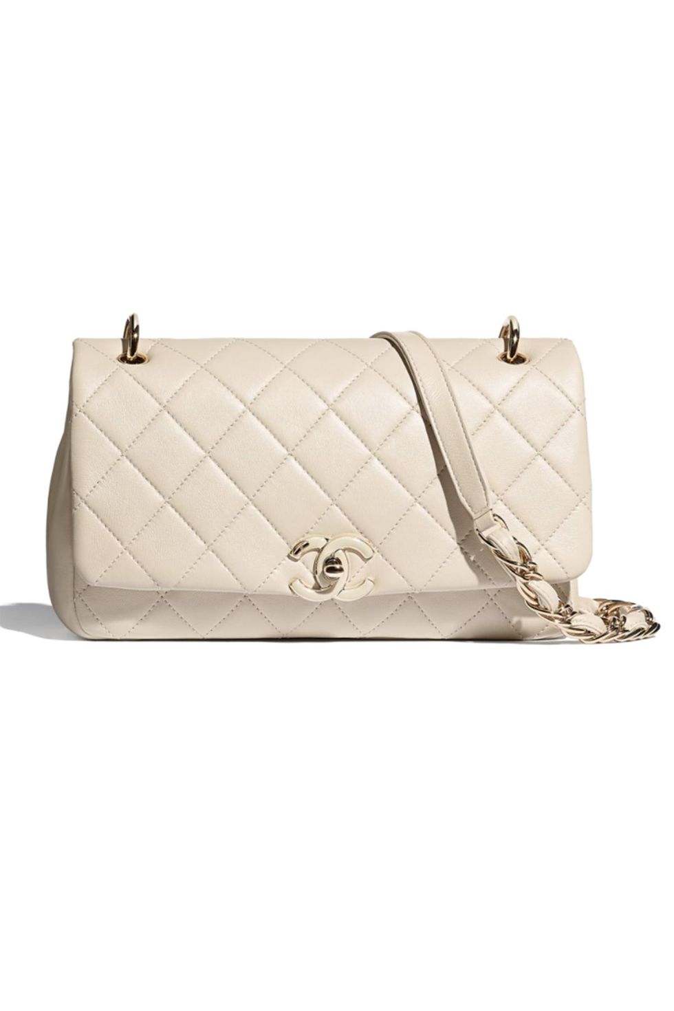 chanel bag in white
