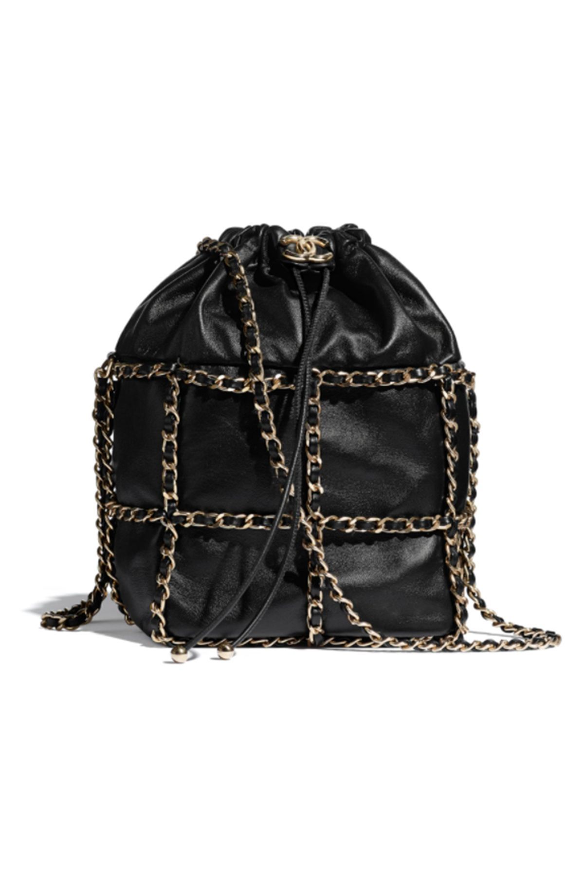 chanel chain bucket bag