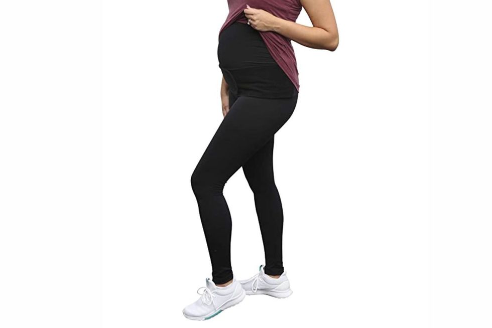 LEADING LADY Seamless Black Maternity Leggings - Extra Support