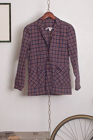 Vintage Plaid Shirt/Jacket with Pockets