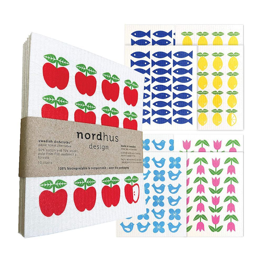 Nordhus Design Swedish Dishcloths (10-Pack)