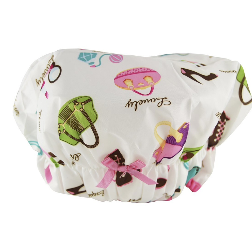 Fashionista Collection Mold Resistant Lined Shower Cap