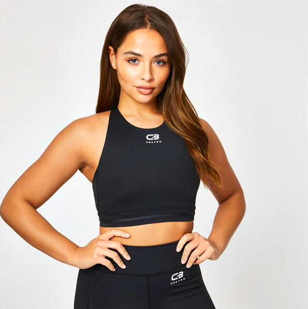 courtney black sports bra