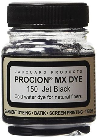 Jet Black -Jacquard Procion Dye, Acrylic