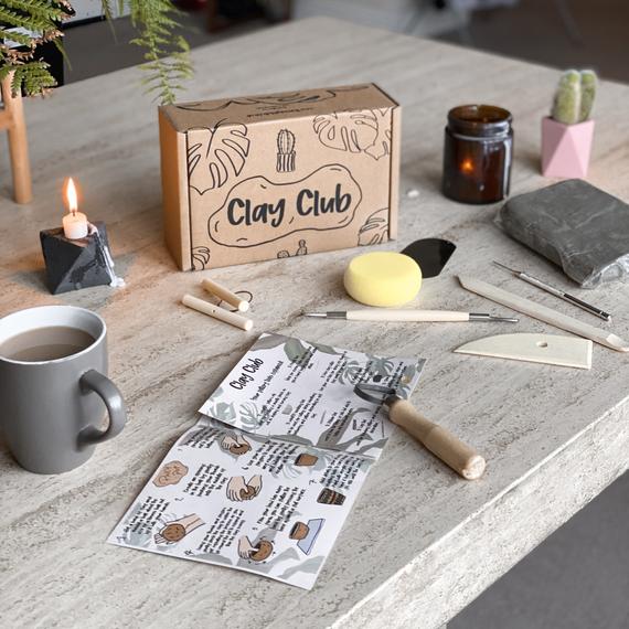 DIY Decorated Polymer Clay Mug Craft Kit / Box, DIY Craft Kit, Gifts