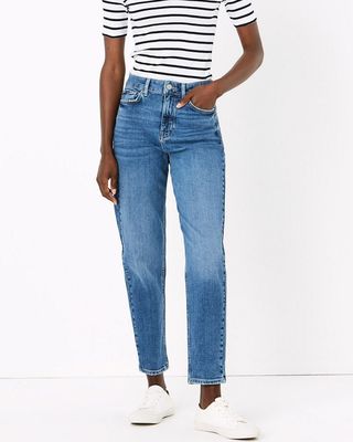 M&S Collection Mom High Waisted Ankle Grazer Jeans 