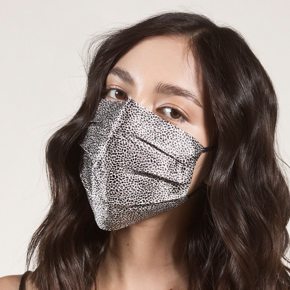 Silver Mesh Mask - Pleated
