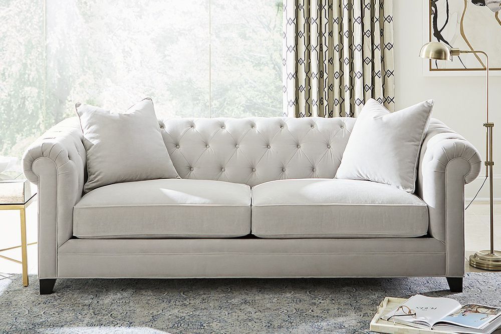 pottery barn chesterfield leather sofa reviews
