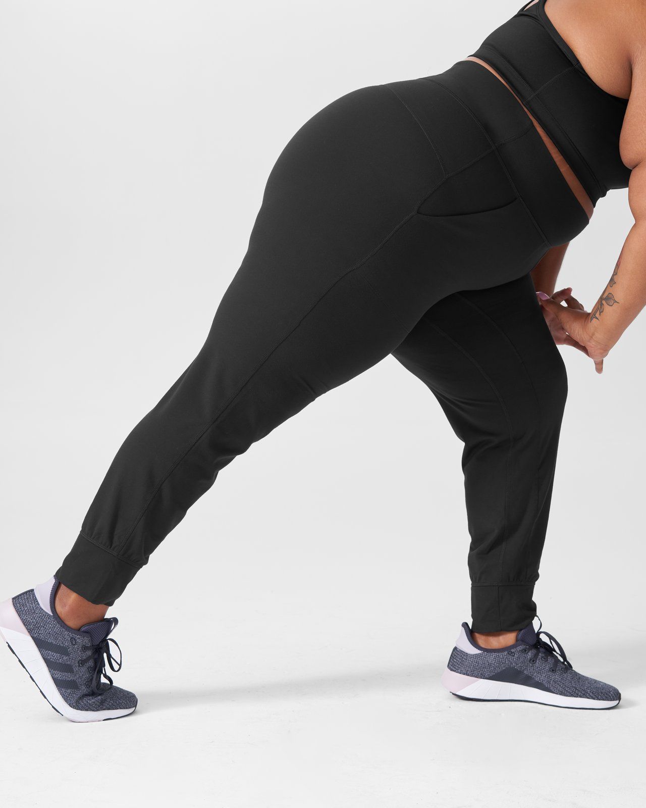 Limsea Women Sport Yoga Print Workout Mid Waist Plus Size Running Pants Bootcut Fitness Elastic Leggings 