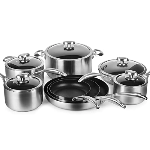 Scanpan CS+ 13 Piece Stainless Steel Nonstick Cookware Set