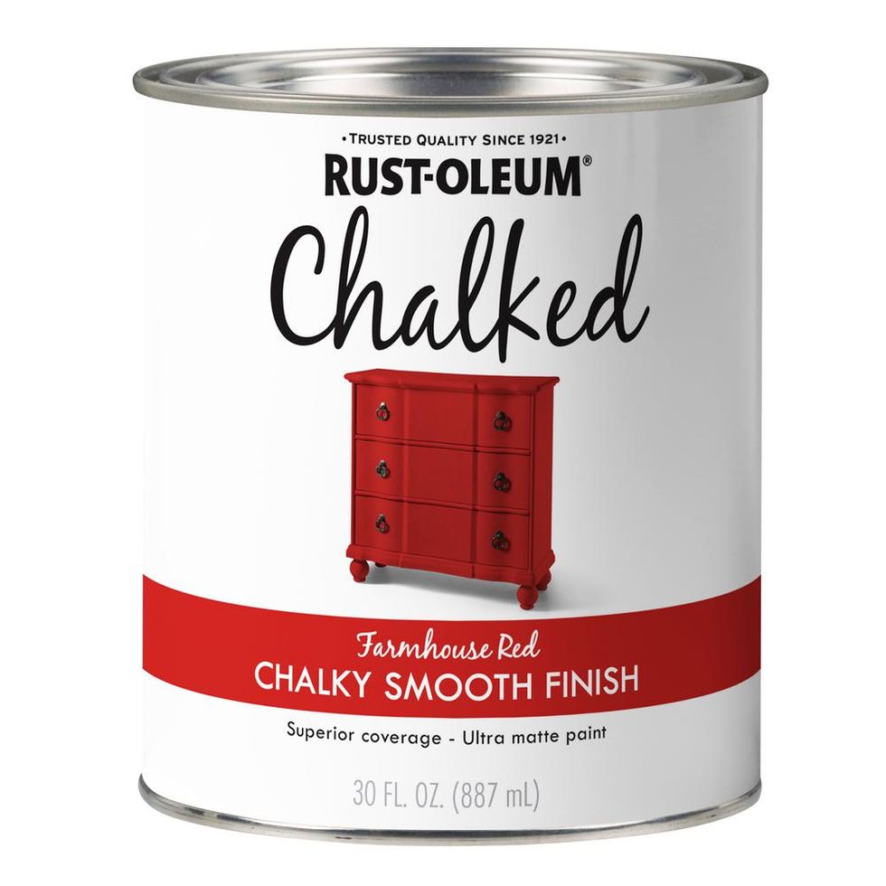 Rust-Oleum Chalked Paint in Farmhouse Red