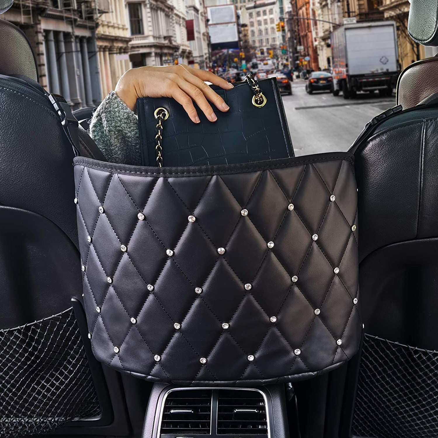 LivTee Car Seat Headrest Hook, Auto Seat Hook Hangers Storage Organizer  Interior Accessories for Purse Coats Umbrellas Grocery Bags Handbag, 4-Pack  [Video] [Video]