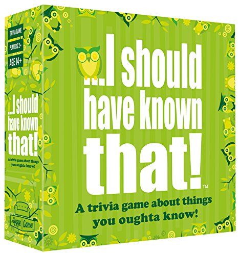 I should have known that! Trivia card game