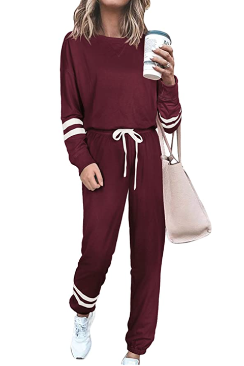 Women's Solid Color Sweatsuit Set, Hoodie and Pants Sport Suits, Women's 2  Piece Outfits Cowl Neck Long Sleeve Sweatshirt and Pants Set Tracksuit, Women  Jogger Outfit Matching Sweat Suits,S-3XL, Gray 